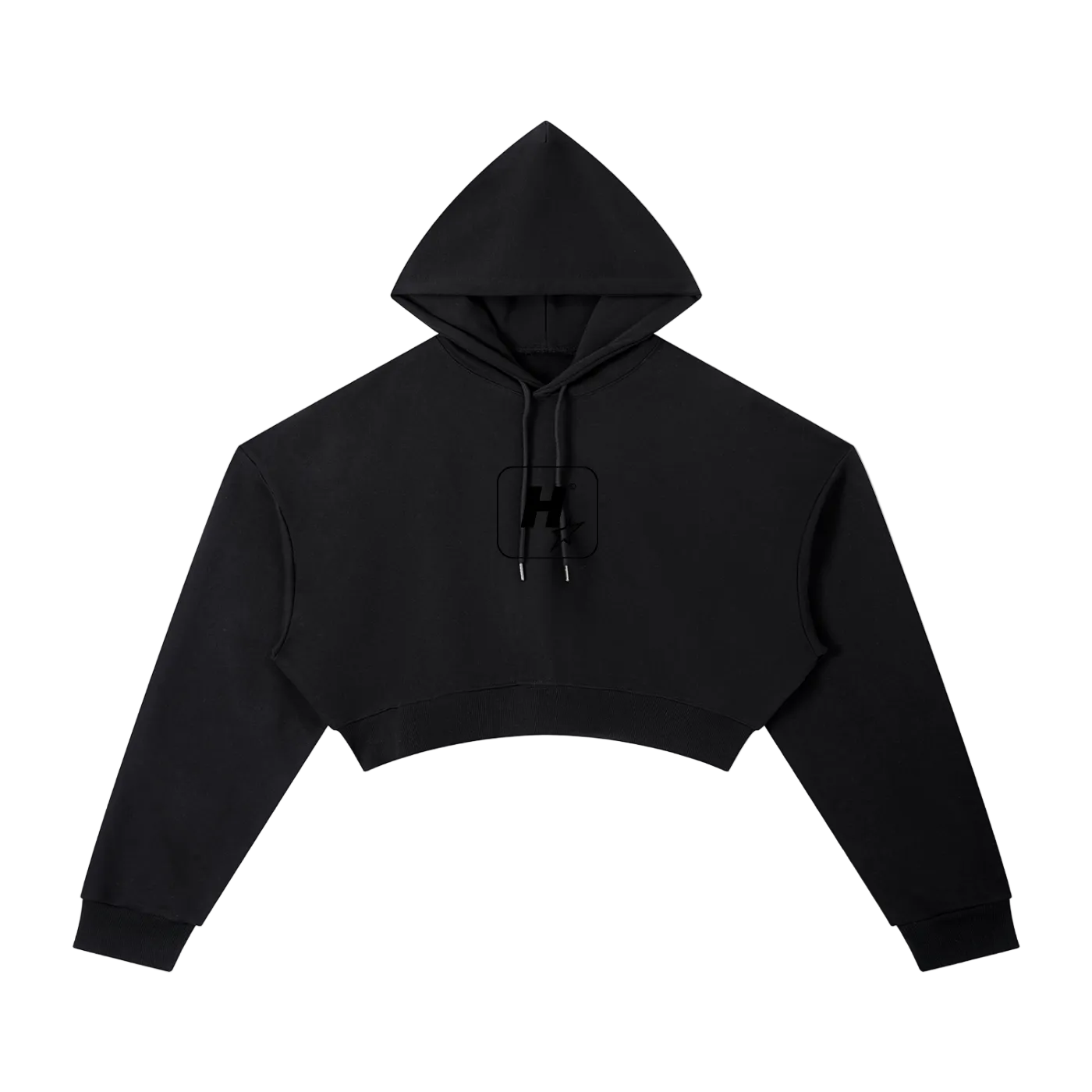 Black hoodie on a white background